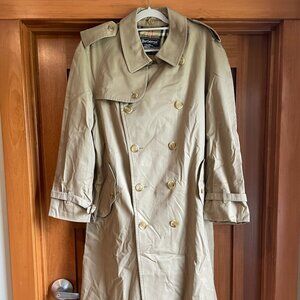 Burberry Tan Men's Long Trench Coat